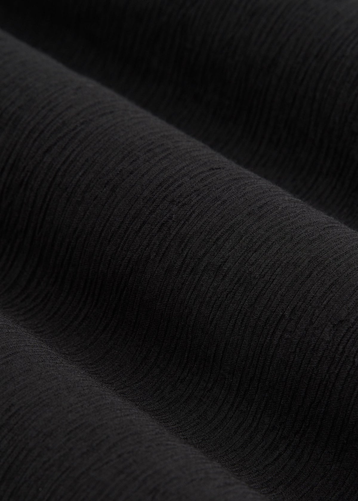 Crinkle Pull-on Wide-leg Pants for Tall Women in Black