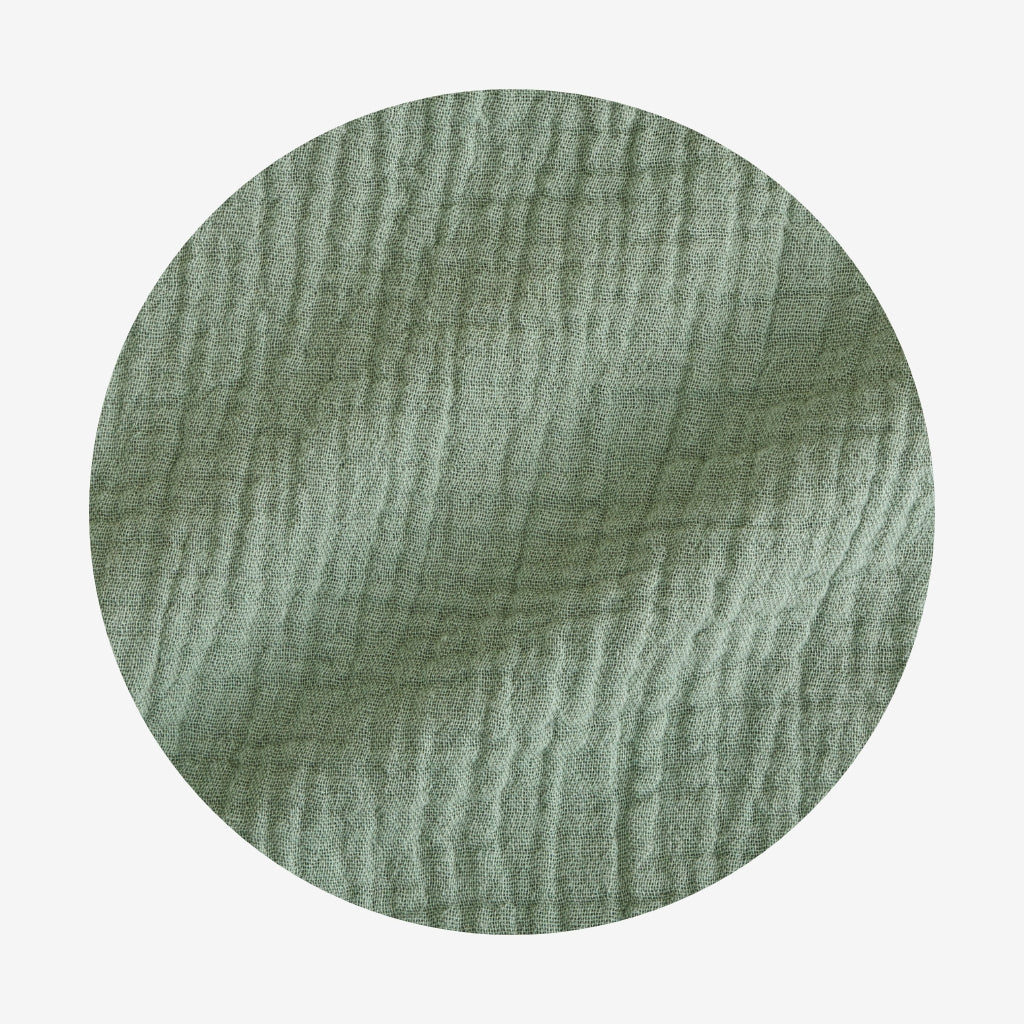 Soft Jade Cotton Crinkle Dress
