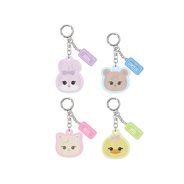 BLACKPINK - JUMP POP UP OFFICIAL MD CHARACTER LENTICULAR KEYRING - COKODIVE