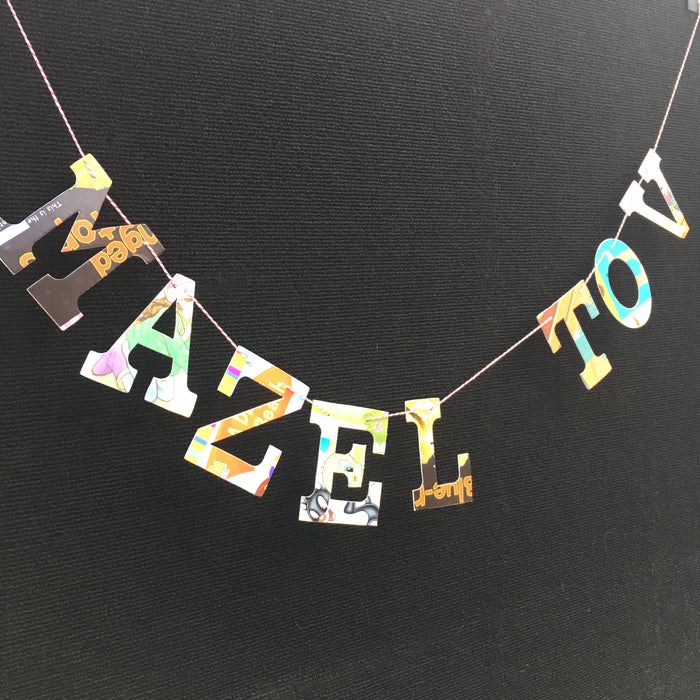 Board Book Phrase Garland Kit - MAZEL TOV