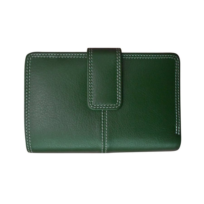 Hunter Green Leather Midi Wallet