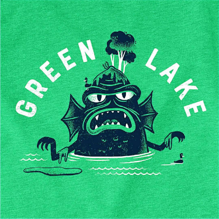 Kids Tee - Green Lake Heather Kelly Green Tee (2T - L) by Factory 43