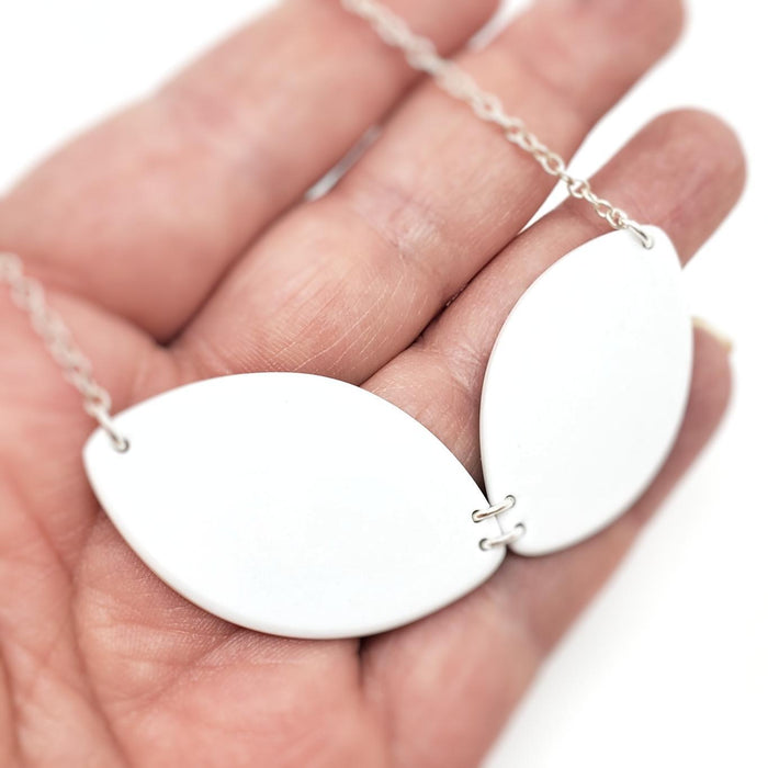 Necklace - Duo Vintage China Pale Cherry Blossoms by Material+Movement