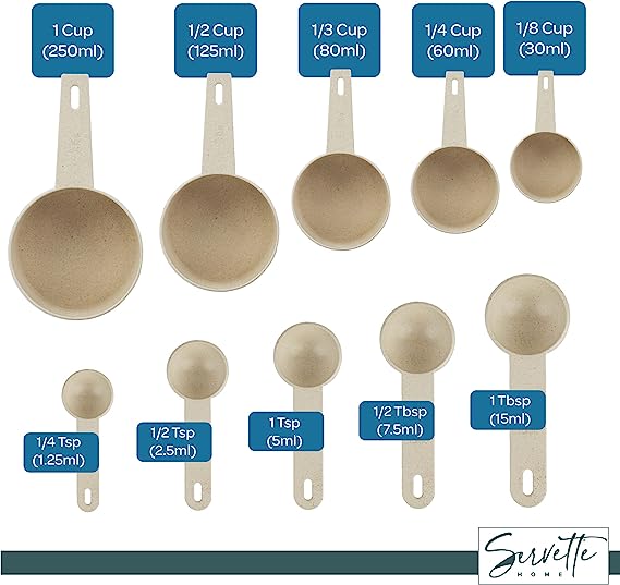 Wheat Straw 10ct Measuring Cups