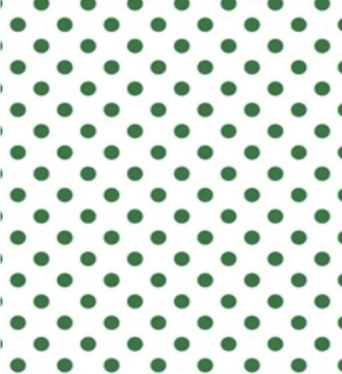 White with Dark Green Dots Wrapping Paper