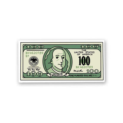 100 bucks Sticker - Stickers | STICK IT UP