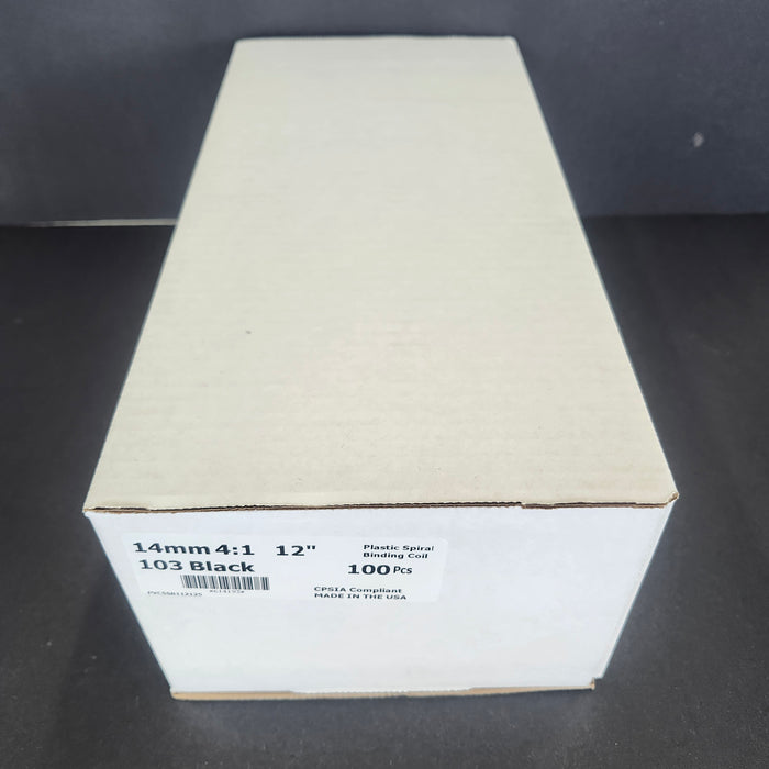 14mm Black Binding Coils