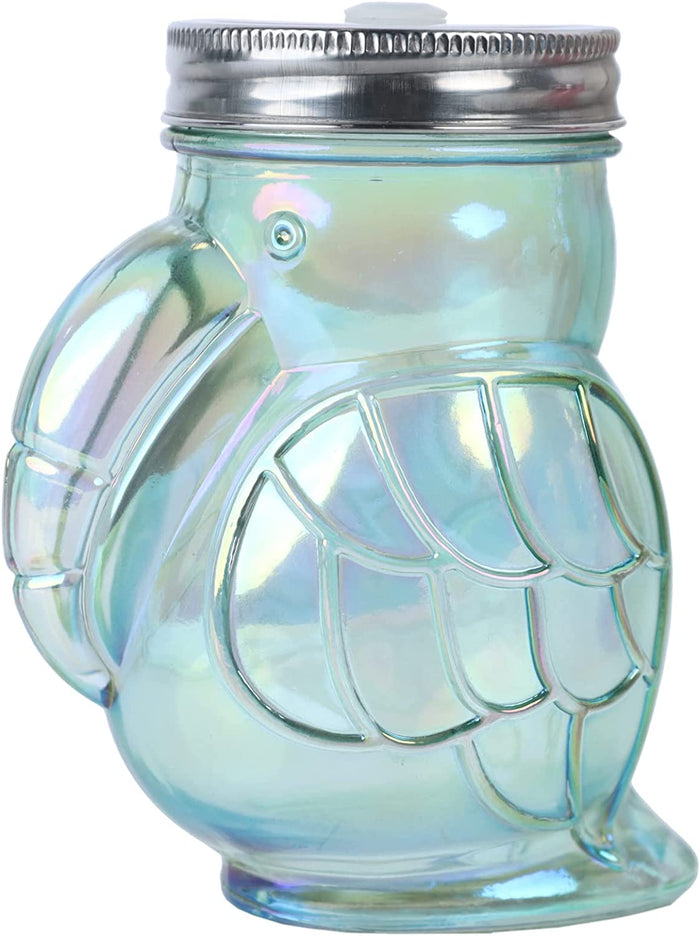 15.3 OZ Glass Sipper  - Toucan Green