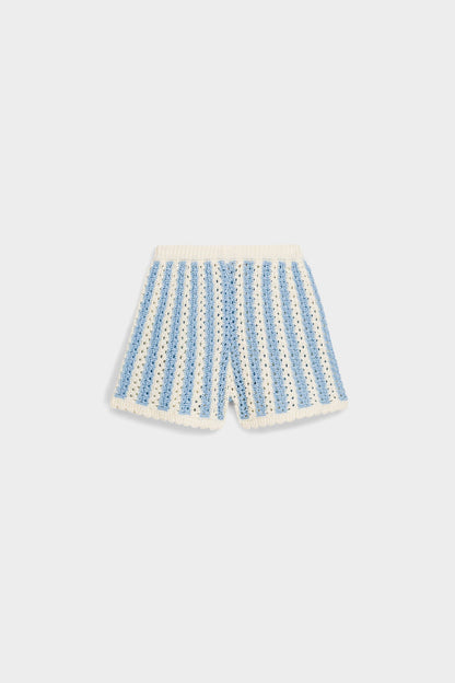 Blue Stripes Mekylane Shorts