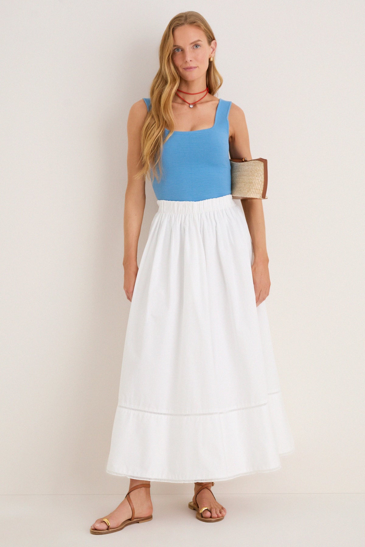 Allure Blue Sara Rib Knit Tank