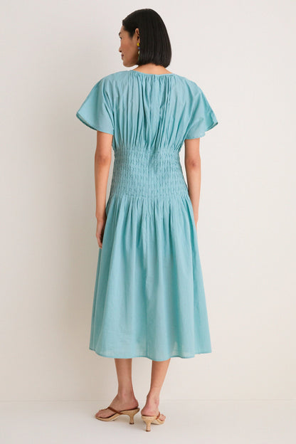 Blue Violet Ramie Dress