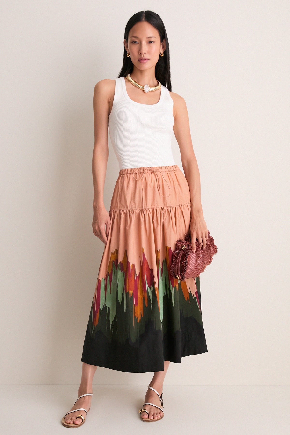 Agate Theodora Cotton Skirt