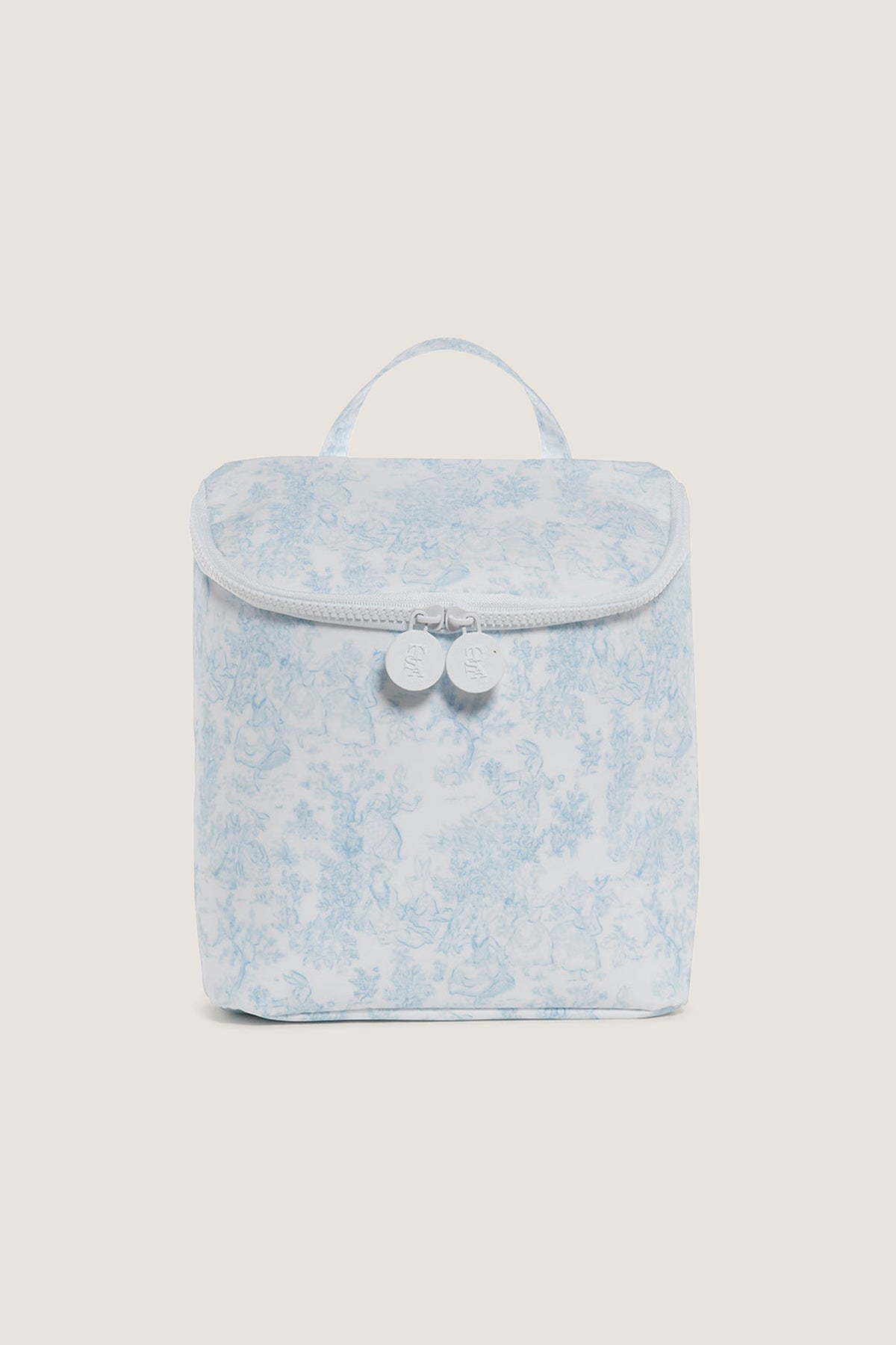 Blue Bunny Toile Take Away Insulated Lunch Bag