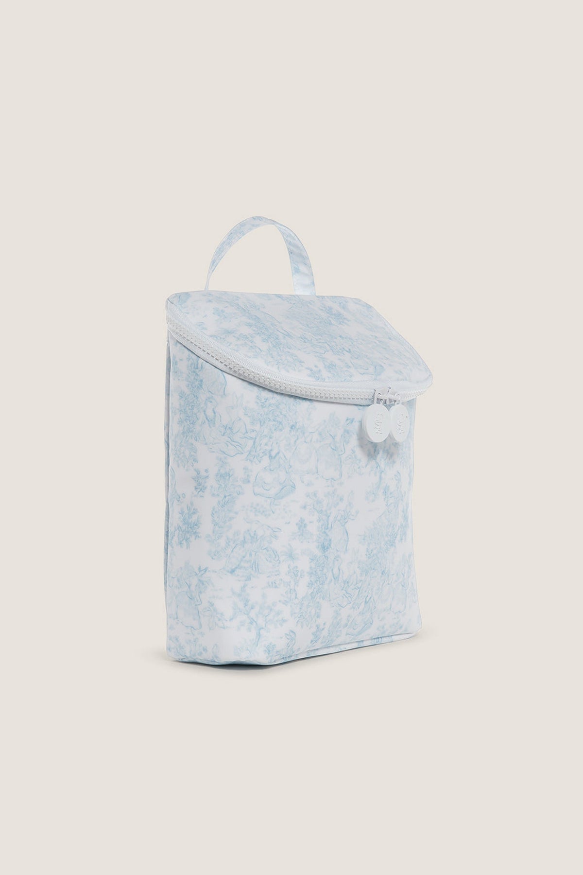 Blue Bunny Toile Take Away Insulated Lunch Bag