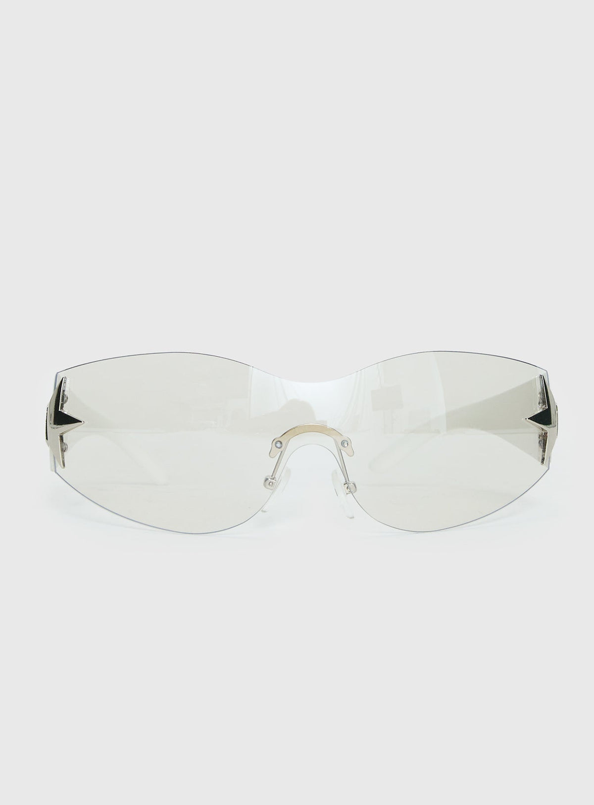 Audree Star Detail Sunglasses Silver / Smoke
