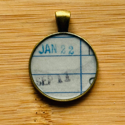 Book Lover Necklace -- January 22 September 11