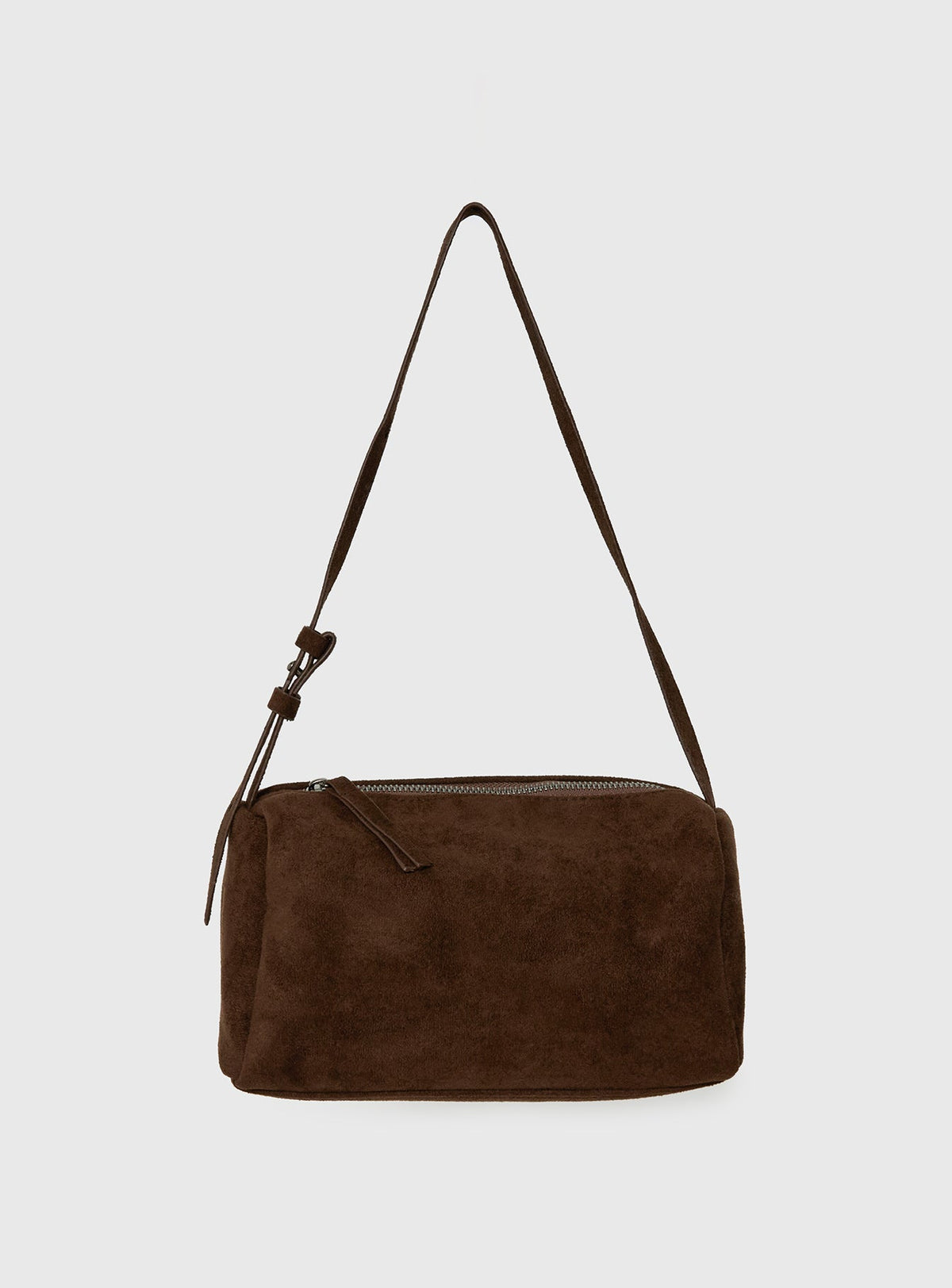Beaming Brighter Faux Suede Shoulder Bag Chocolate