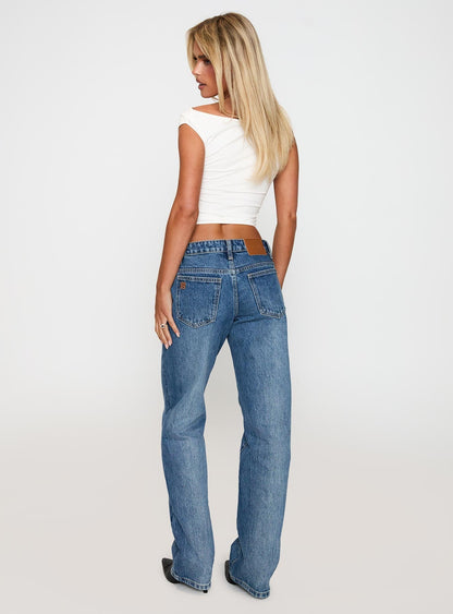 Better Half Low Rise Straight Leg Jeans Horizon Blue
