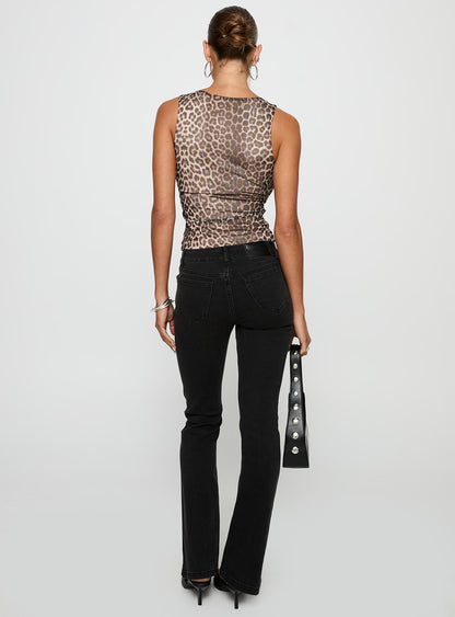 Bethany Low Rise Bootleg Jeans Washed Black