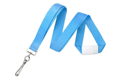 5/8" Neon Lanyard with Breakaway and NPS Swivel Hook, Qty = 100