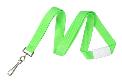 5/8" Neon Lanyard with Breakaway and NPS Swivel Hook, Qty = 100