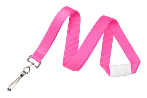 5/8" Neon Lanyard with Breakaway and NPS Swivel Hook, Qty = 100