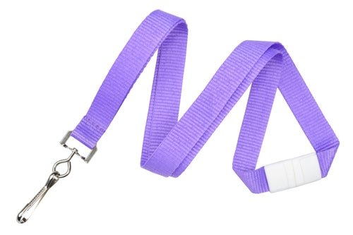5/8" Neon Lanyard with Breakaway and NPS Swivel Hook, Qty = 100