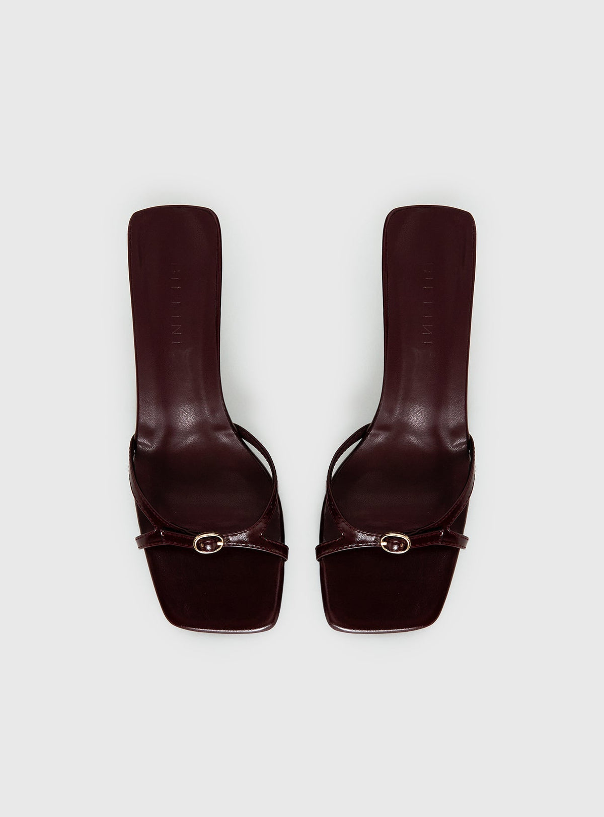 Billini Tesni Buckle Detail Heels Berry Shine