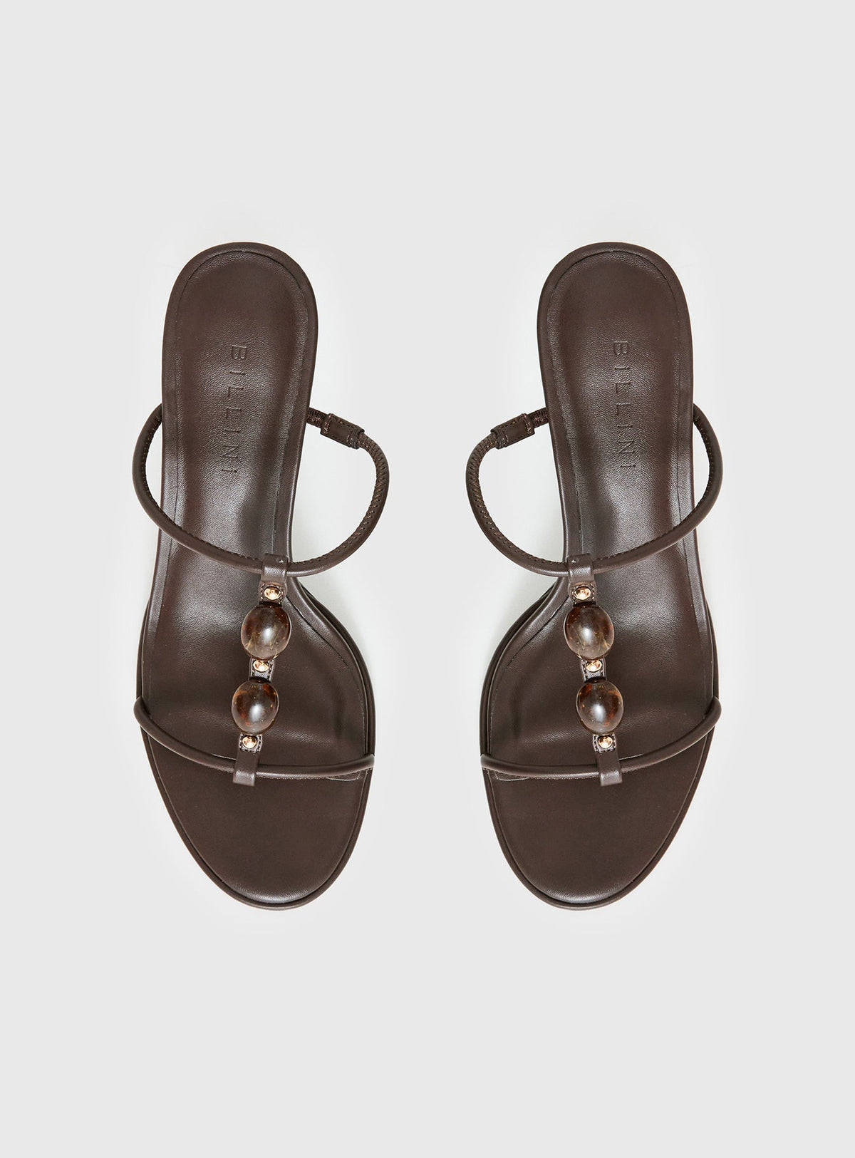 Billini Olympie Gem Detail Heels Brown