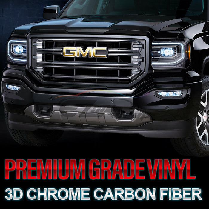 6pcs 4"x6" Chrome Pattern GMC Emblem Overlay