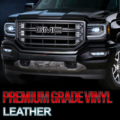 6pcs 4"x6" Leather Texture GMC Emblem Overlay