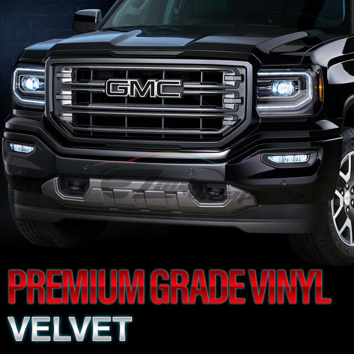6pcs 4"x6" Velvet Suede Texture GMC Emblem Overlay