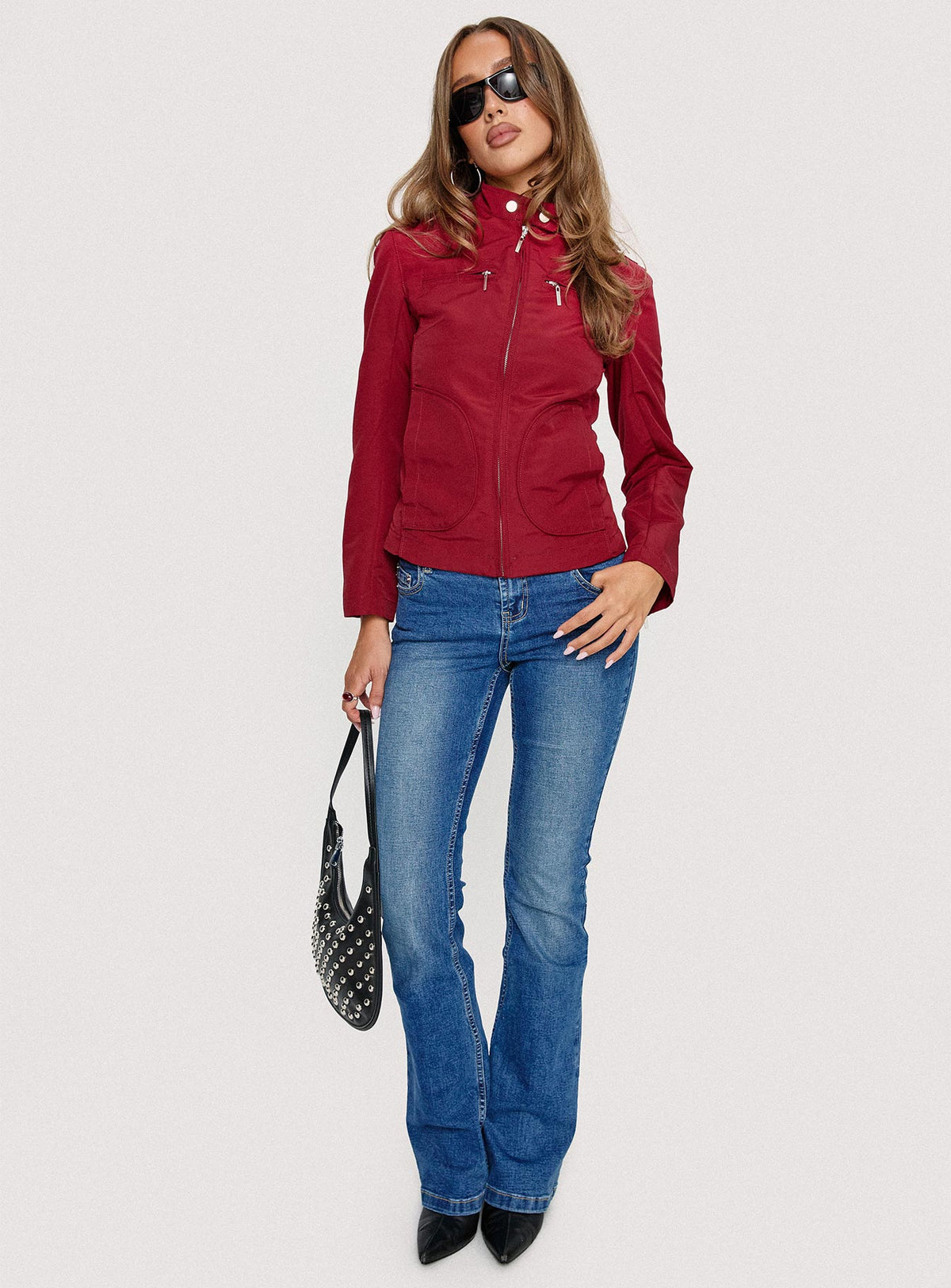 All A Blur Moto Jacket Red