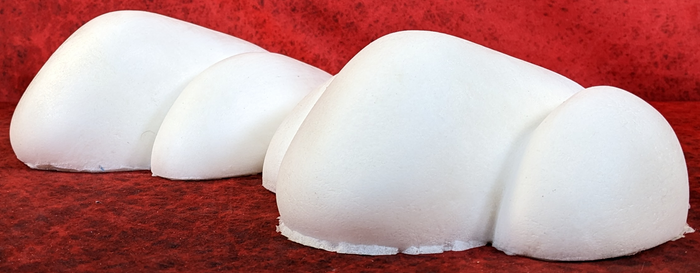 7.5" Wide 3-Toe Small Foam Paw Set