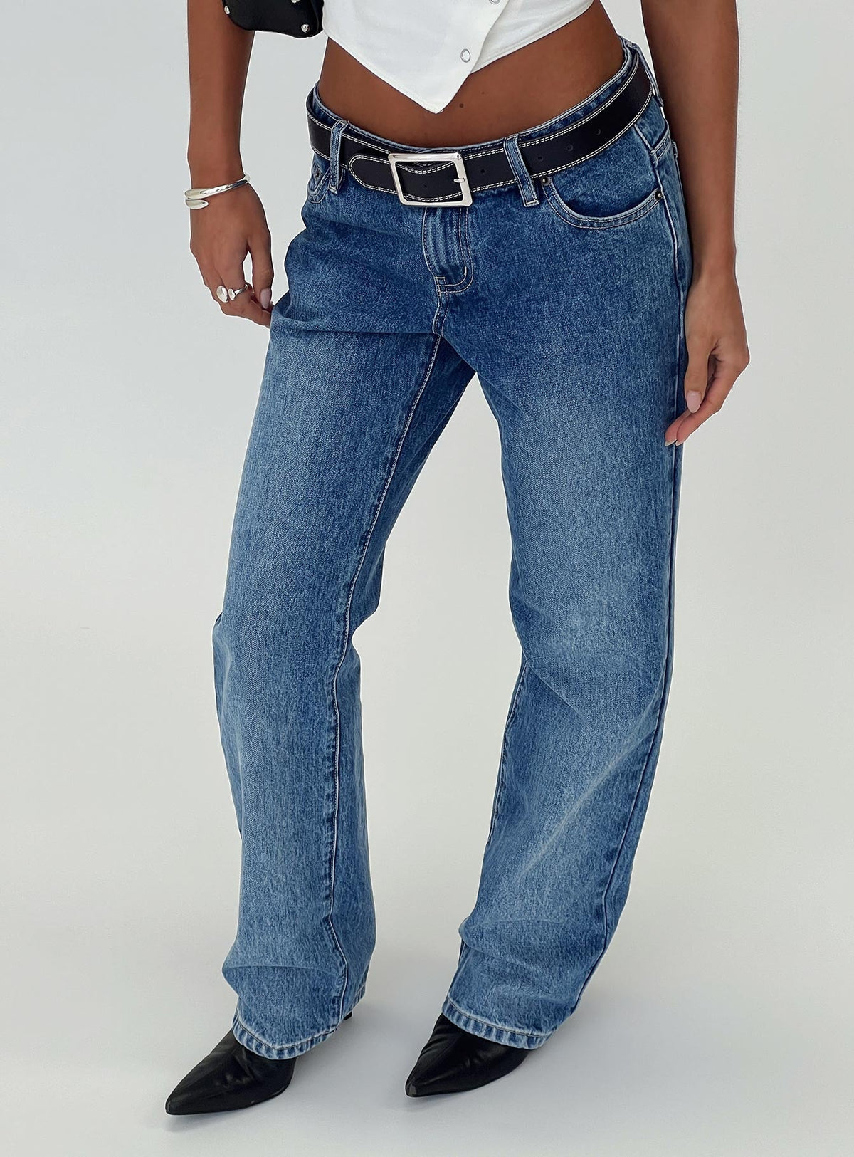 Better Half Low Rise Straight Leg Jeans Horizon Blue