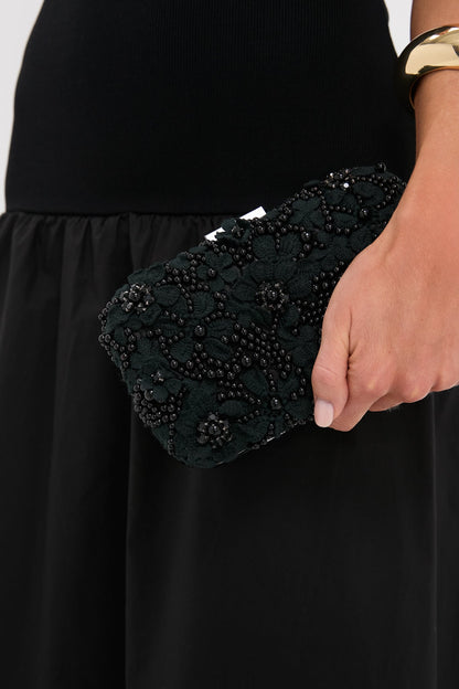 Black Beth Encrusted Clutch