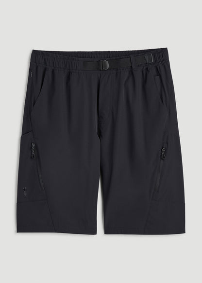 10 Pocket Hiking Short for Tall Men in Black