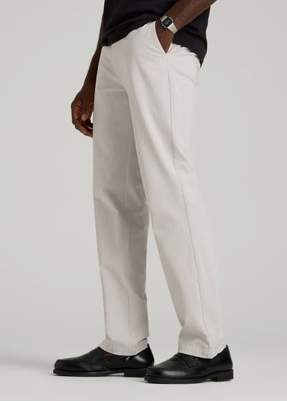 4 Way Stretch Commuter RELAXED Chino Pants for Tall Men in Drywall Tan