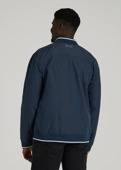A.T. Bomber Jacket for Tall Men in Navy