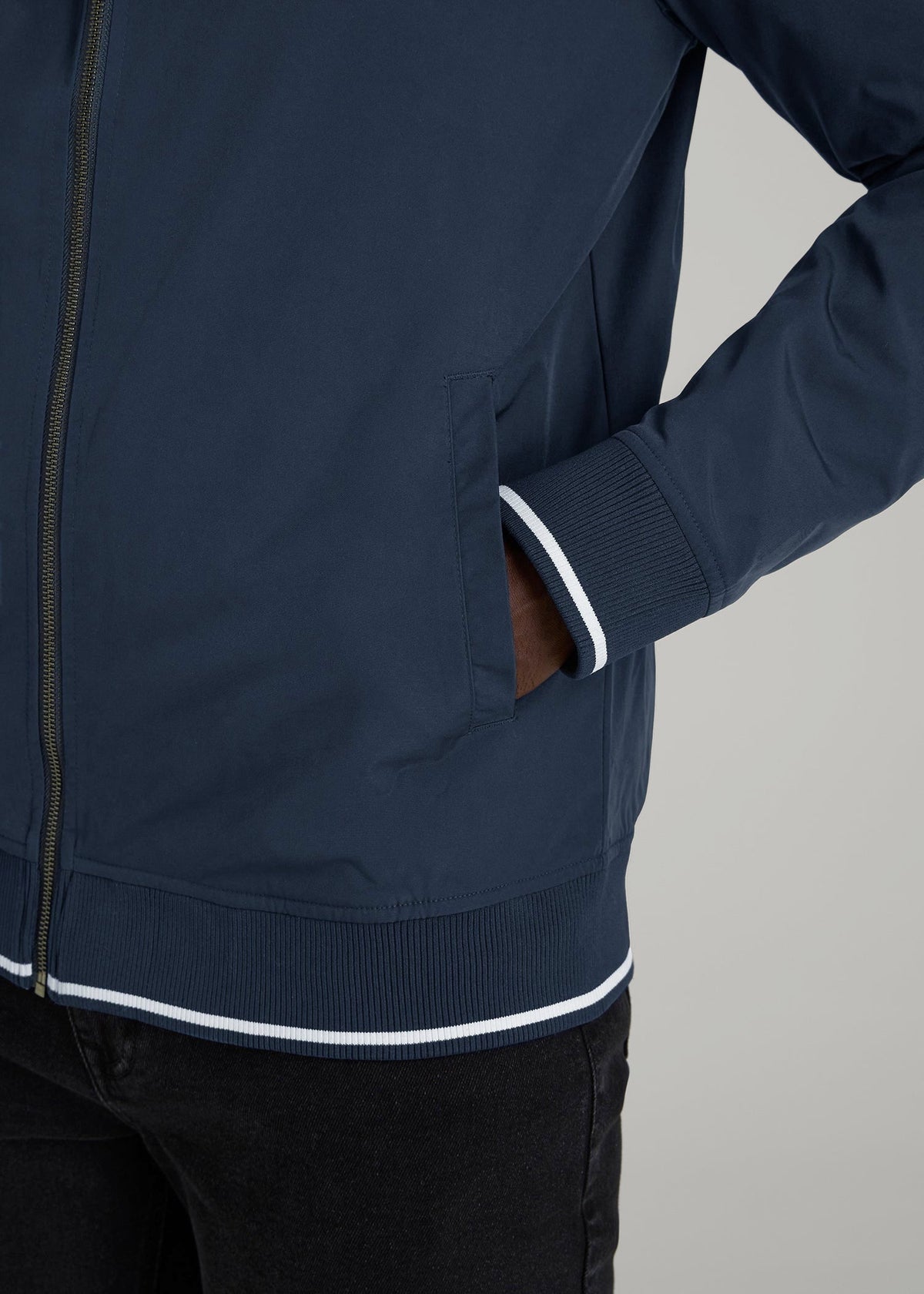 A.T. Bomber Jacket for Tall Men in Navy