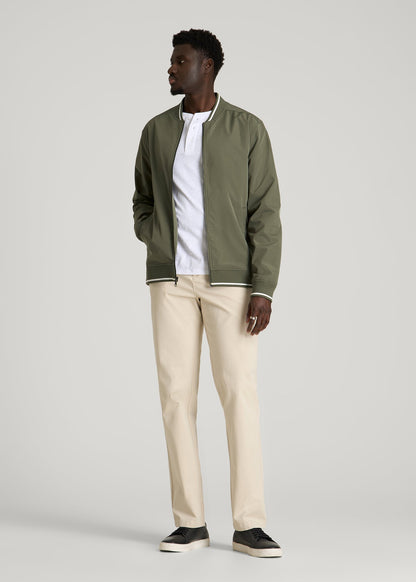A.T. Bomber Jacket for Tall Men in Olive