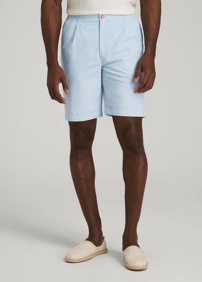 Bermuda Shorts for Tall Men in Ice Blue