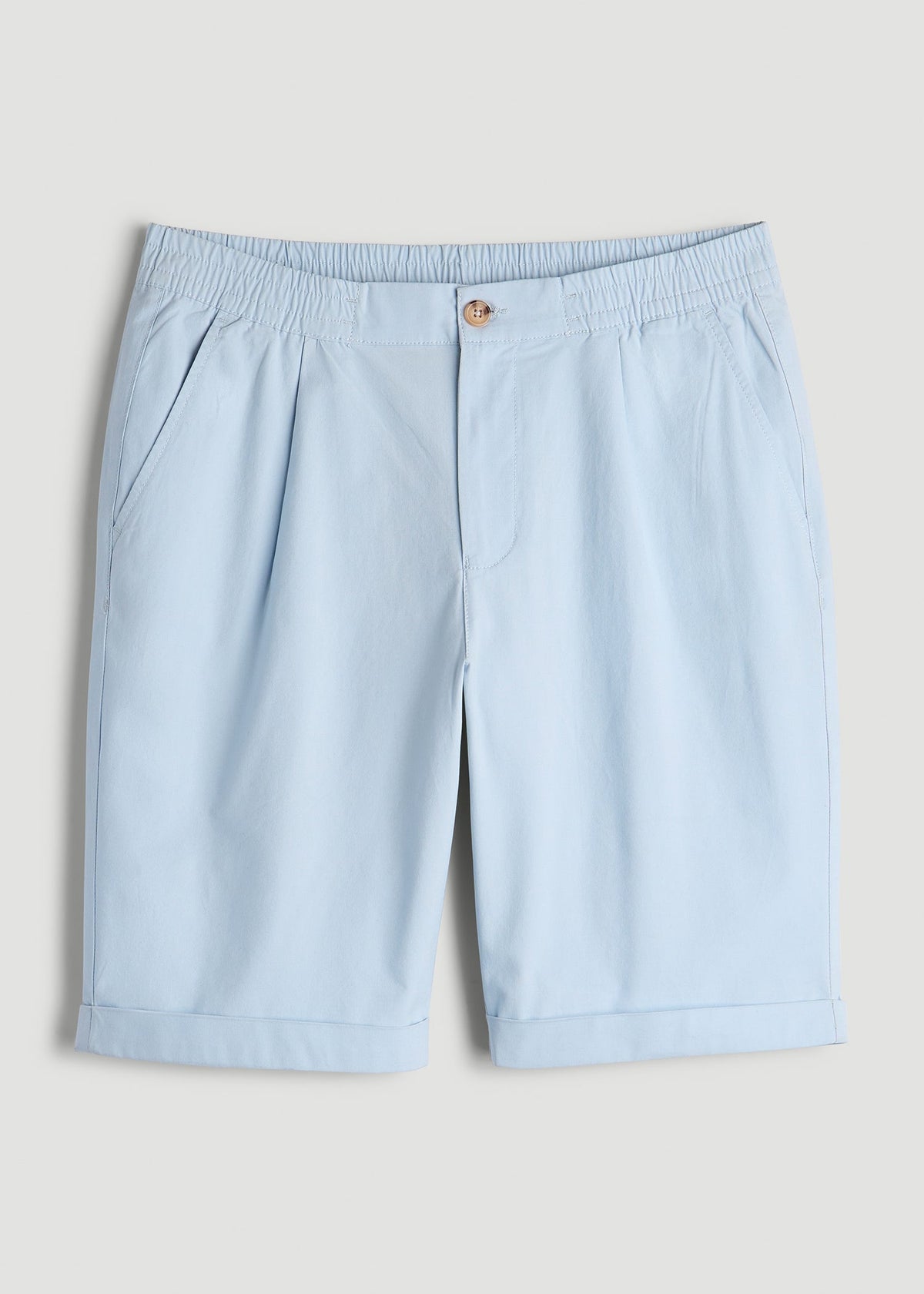 Bermuda Shorts for Tall Men in Ice Blue
