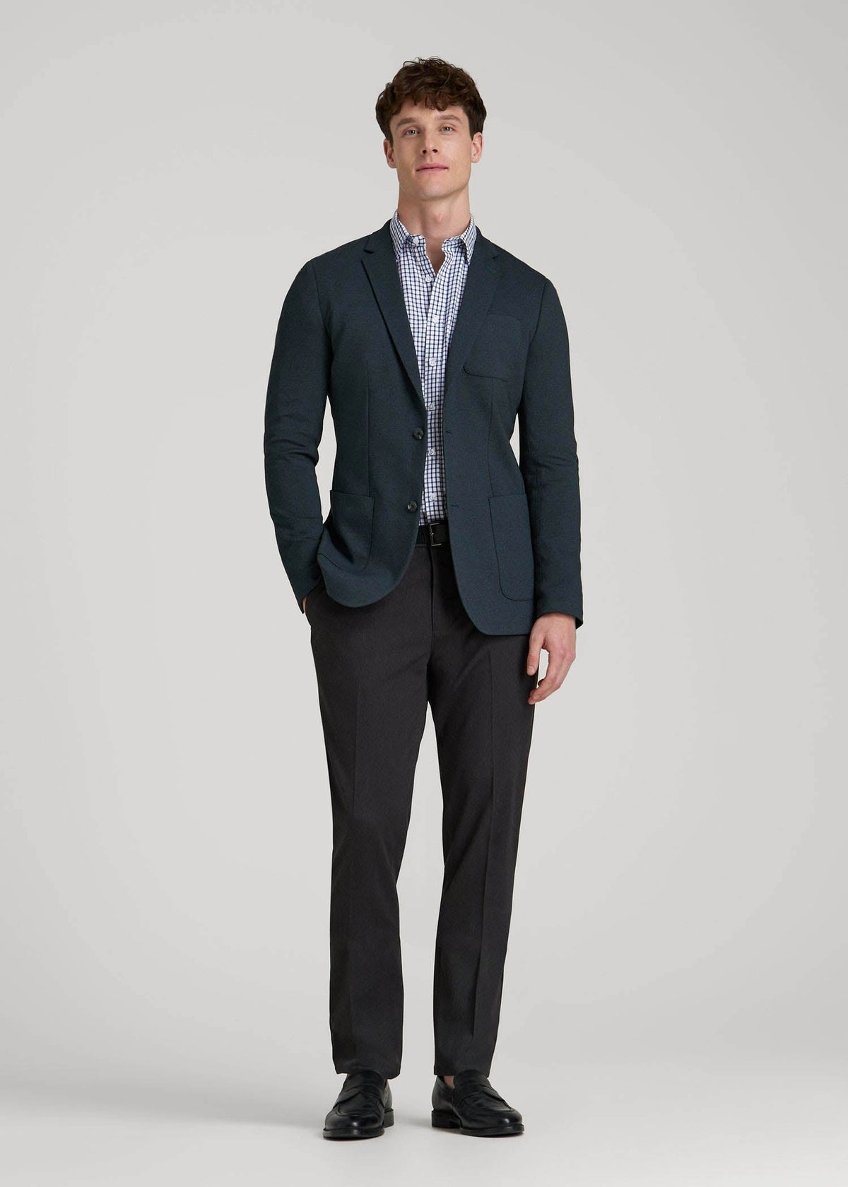 Core Blazer for Tall Men in Blue Steel