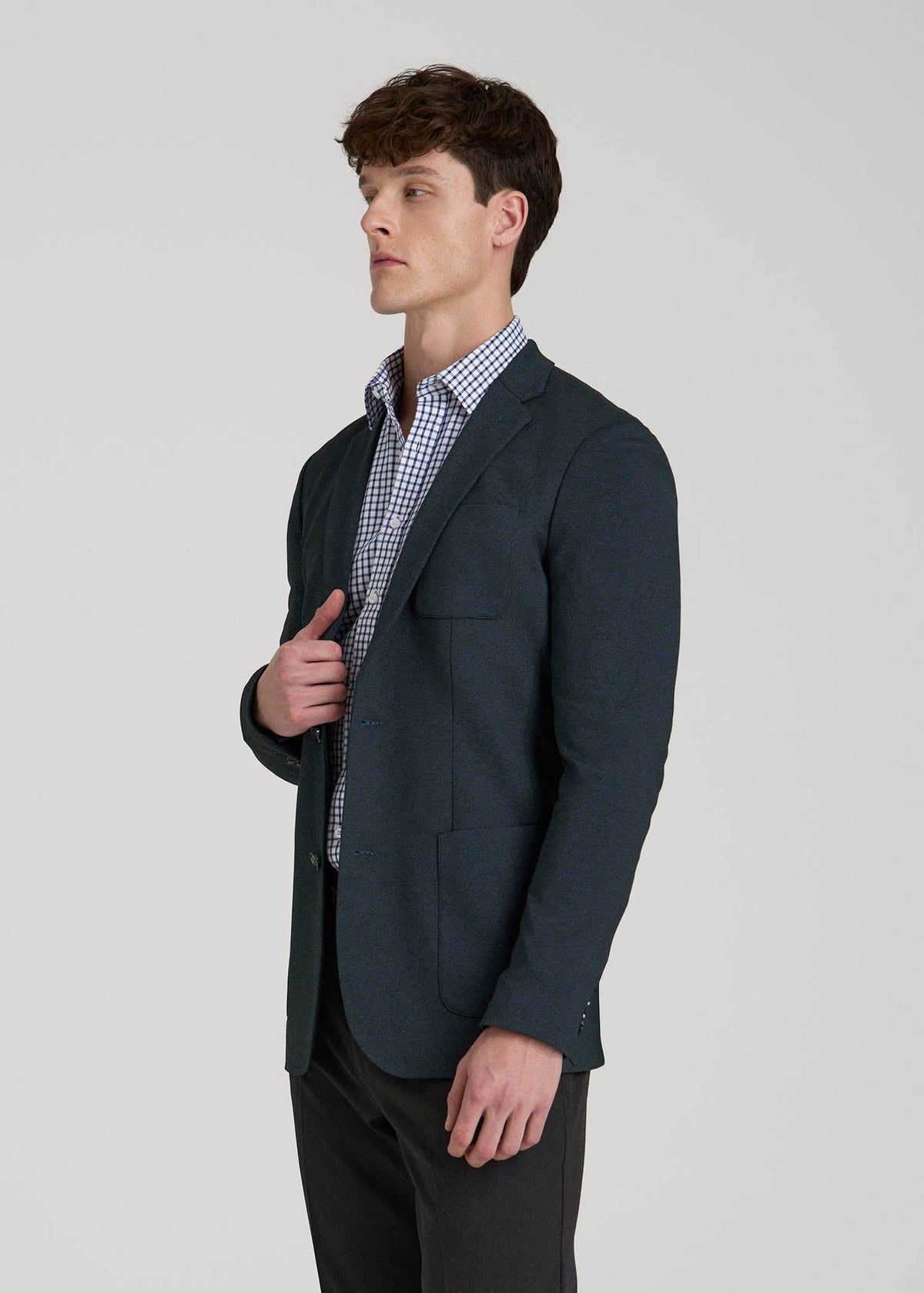 Core Blazer for Tall Men in Blue Steel