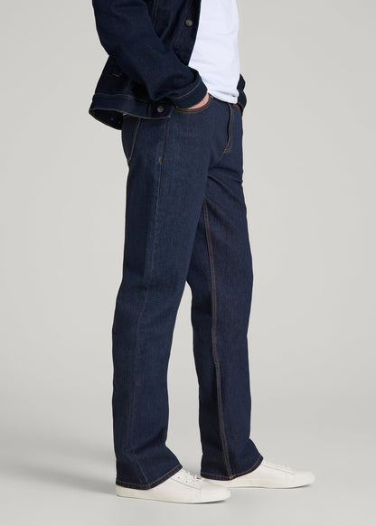 Bootcut Jeans for Tall Men in Deep Indigo Wash
