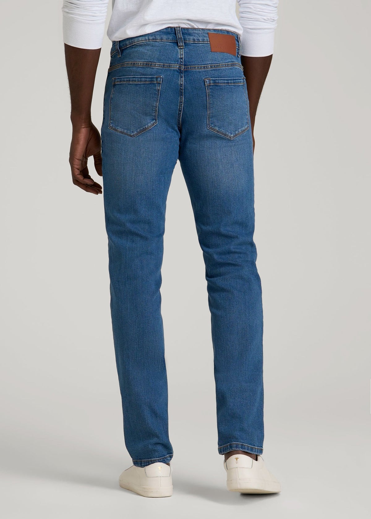 Carman TAPERED Jeans for Tall Men in Classic Mid Blue