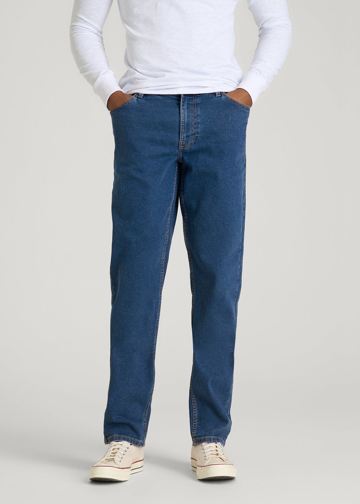 Carman TAPERED Jeans for Tall Men in New Colorado Blue