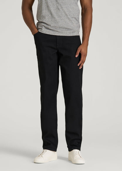 Carman TAPERED Jeans for Tall Men in Optimum Black