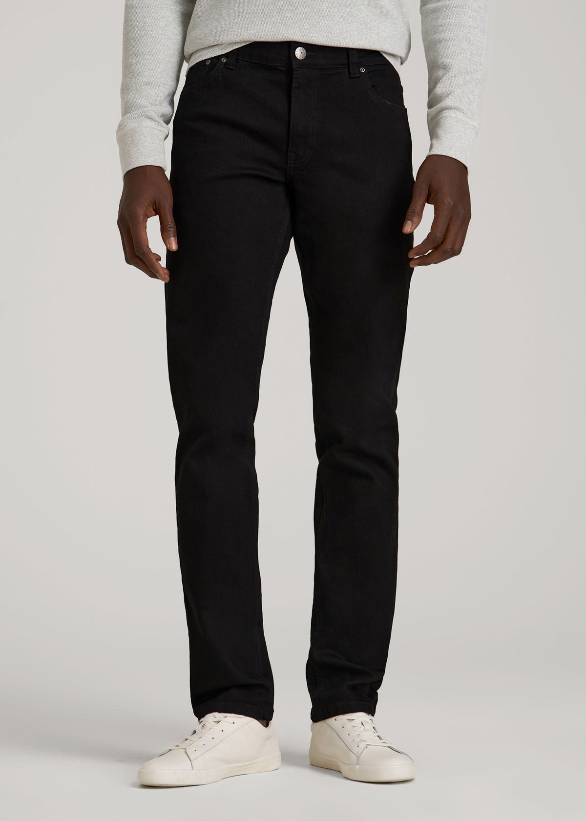 Carman TAPERED Jeans for Tall Men in True Black
